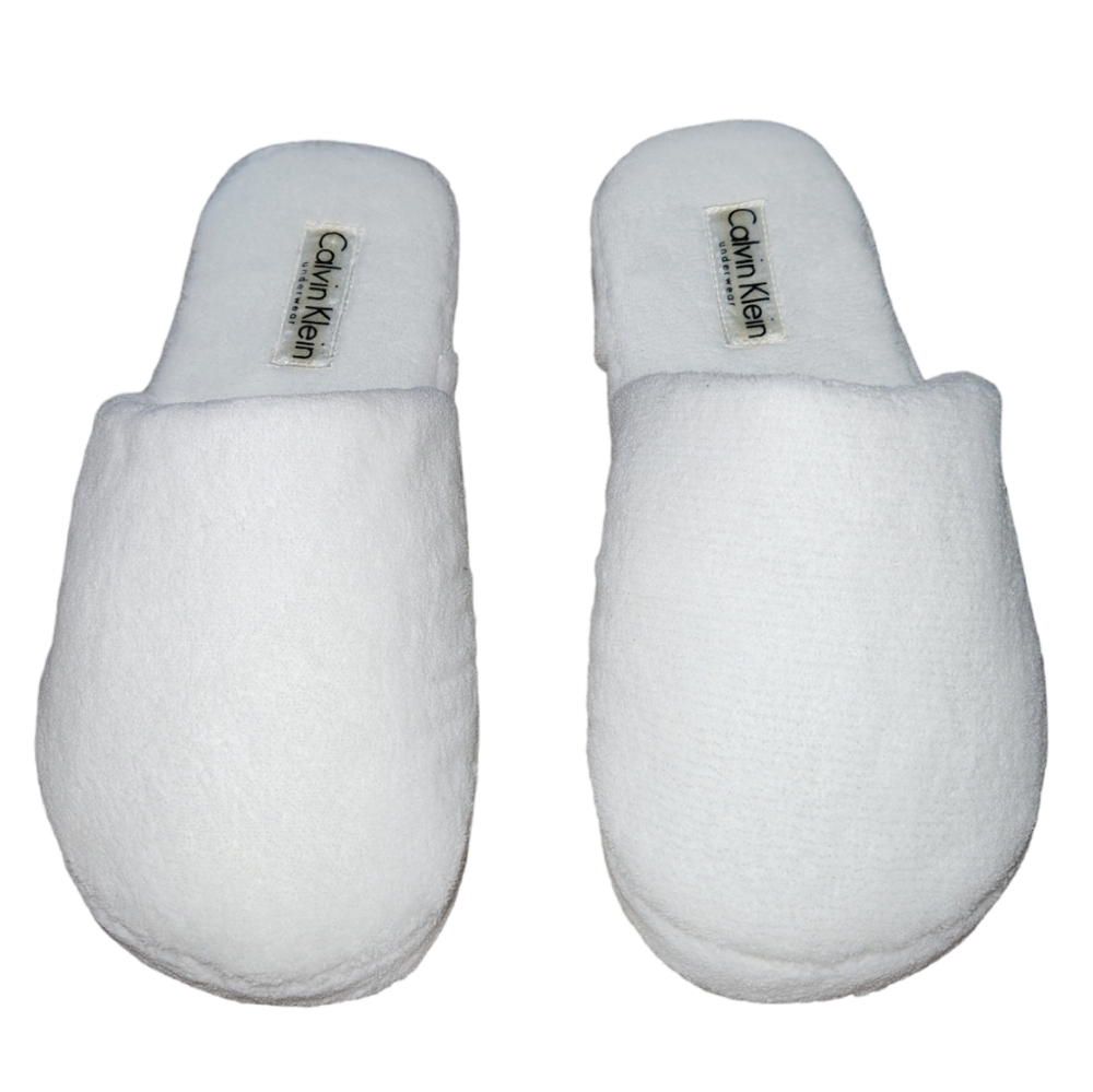 Calvin Klein House Slippers Shoes - White - Never Worn